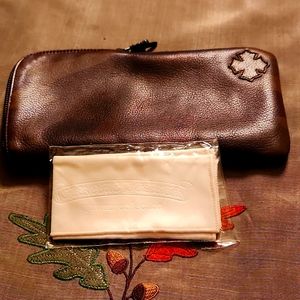 Chrome harts leather sunglasses pouch